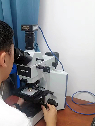 廣州明慧金相顯微鏡助力廣西大學化學化工學院觀察金屬鋅片表面